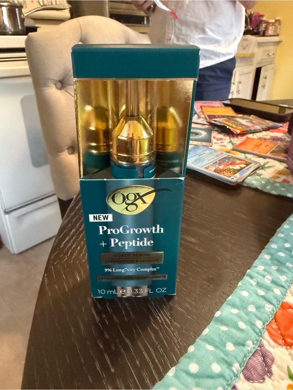 Brand new OGX ProGrowth + Peptide scalp serum